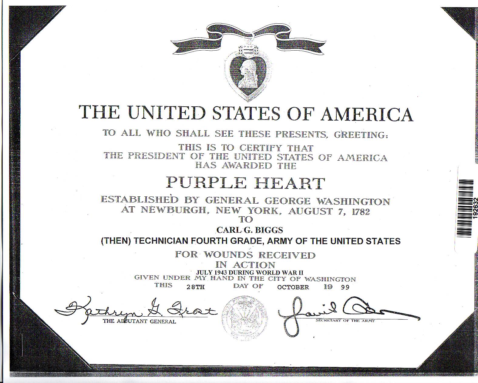 Purple Heart Award