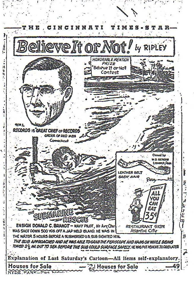 Cincinnati Times-Star Cartoon Article