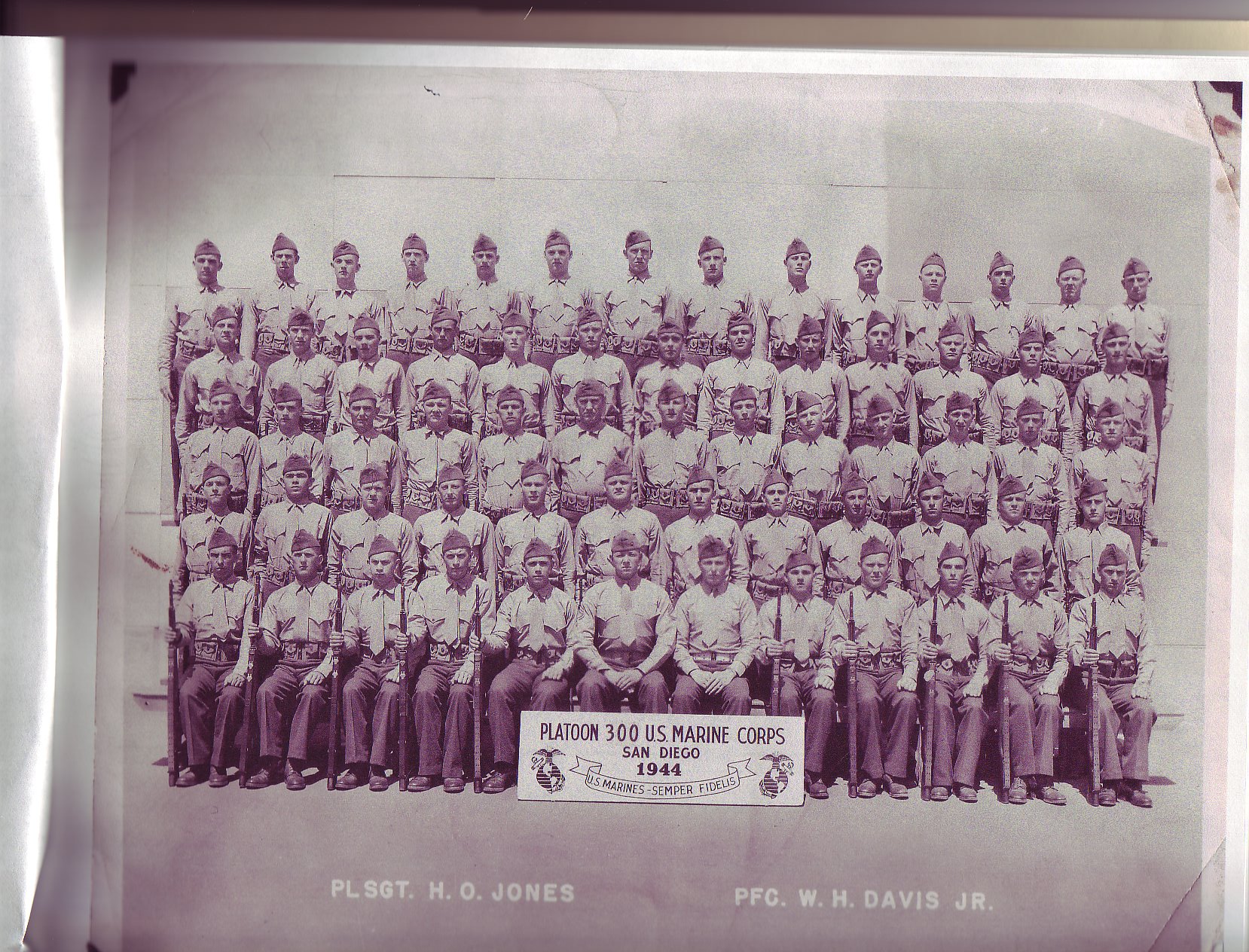 Platoon 300 US Marine Corps 1944