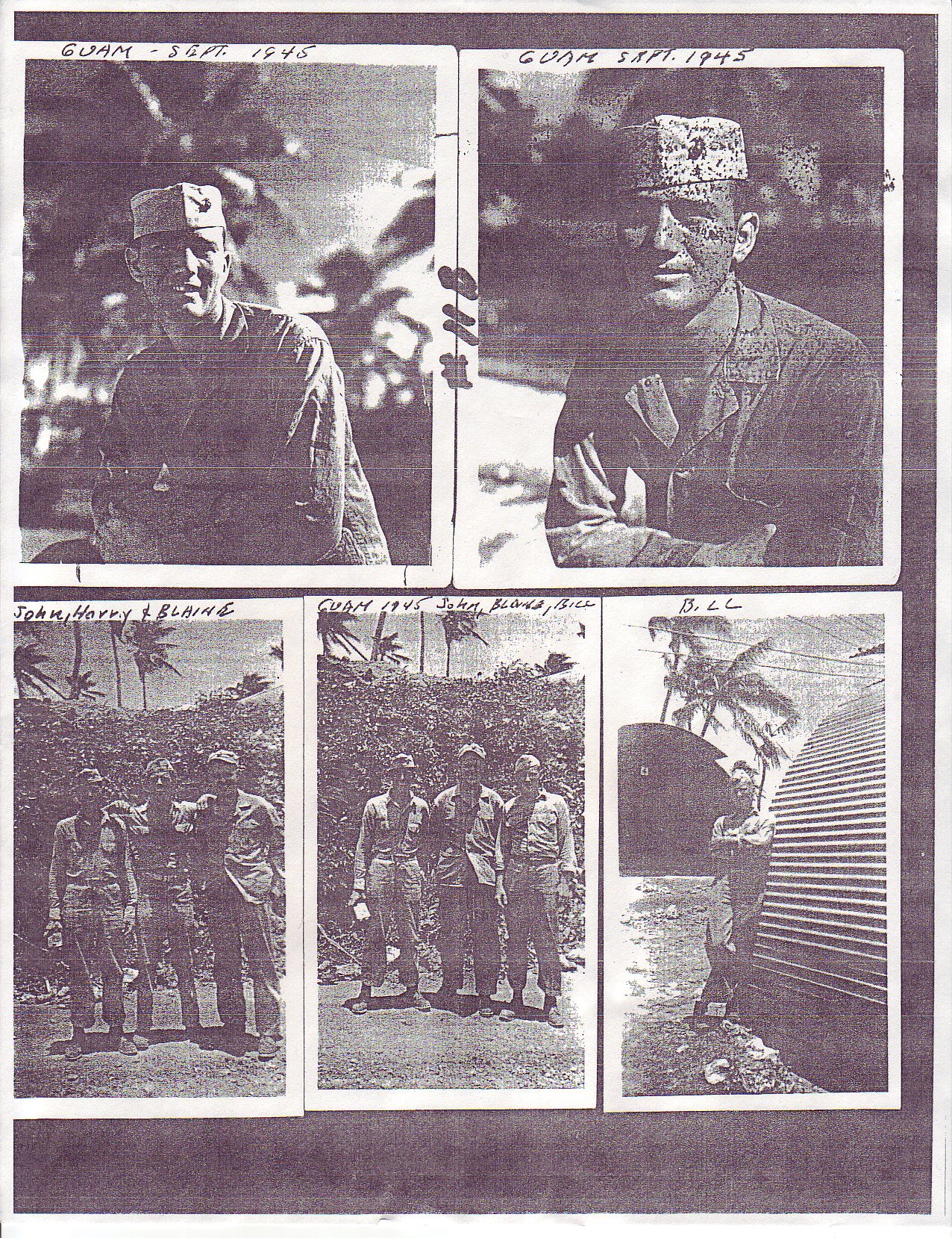 John and others service in Guam