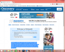 Webmath.com homepage screenshot