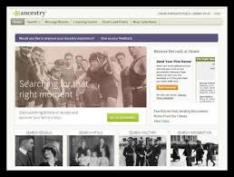 Ancestry Library Edition website page