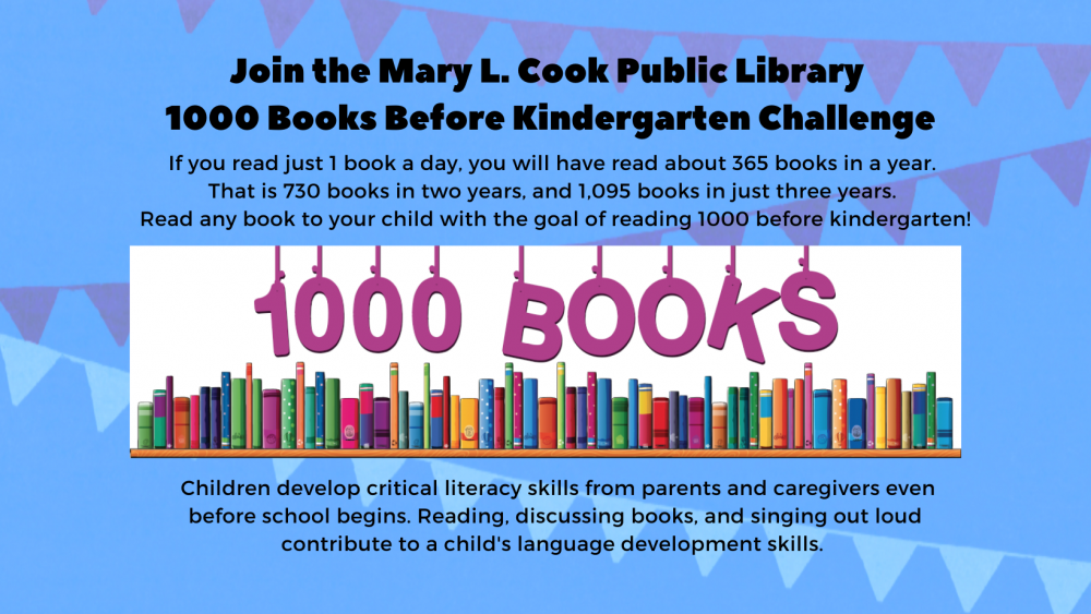 Join the 1000 books before kindergarten challenge